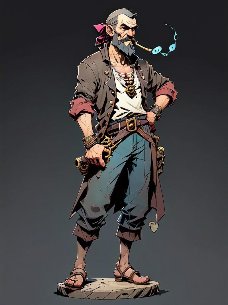 05388-461732895-old pirate with pipe, 1boy standing, (full body_1.5), hero pose,exaggerated proportions, intricate character design, sense of no.jpg